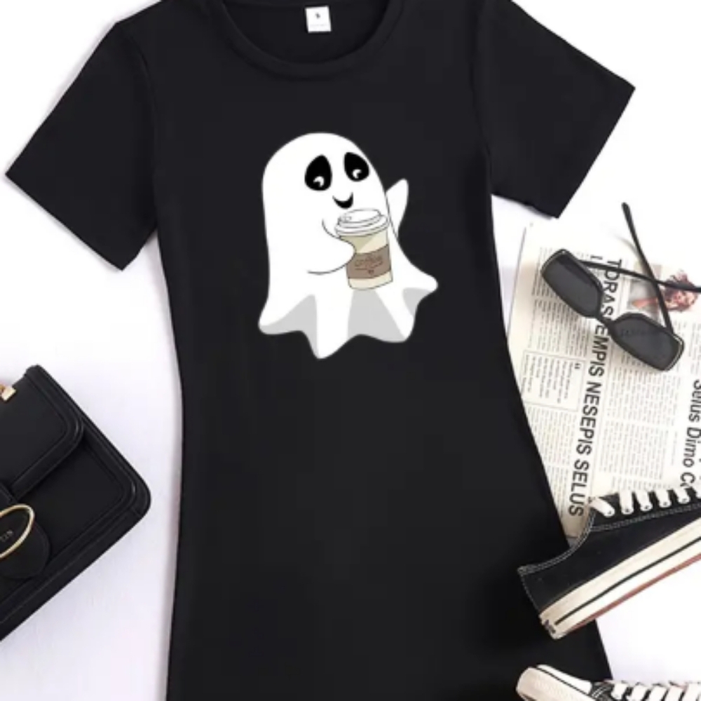 Ghost coffee lover tunic dress